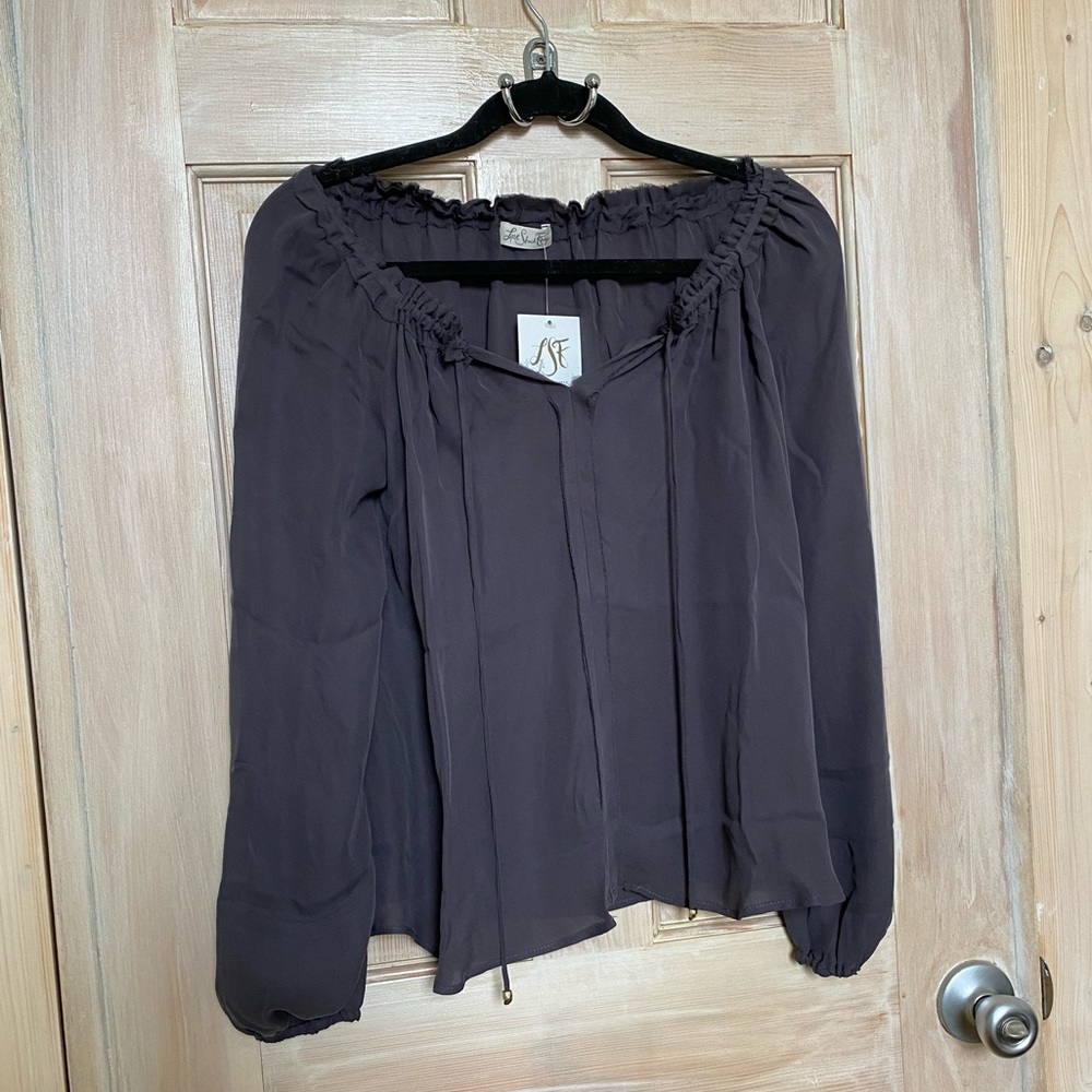 LoveShackFancy Michelle Popover Blouse